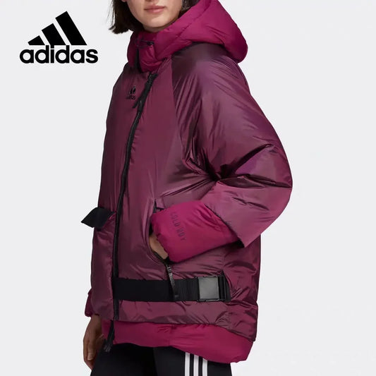 adidas adidas official website women's winter outdoor sports double-sided warm down jacket FT2458